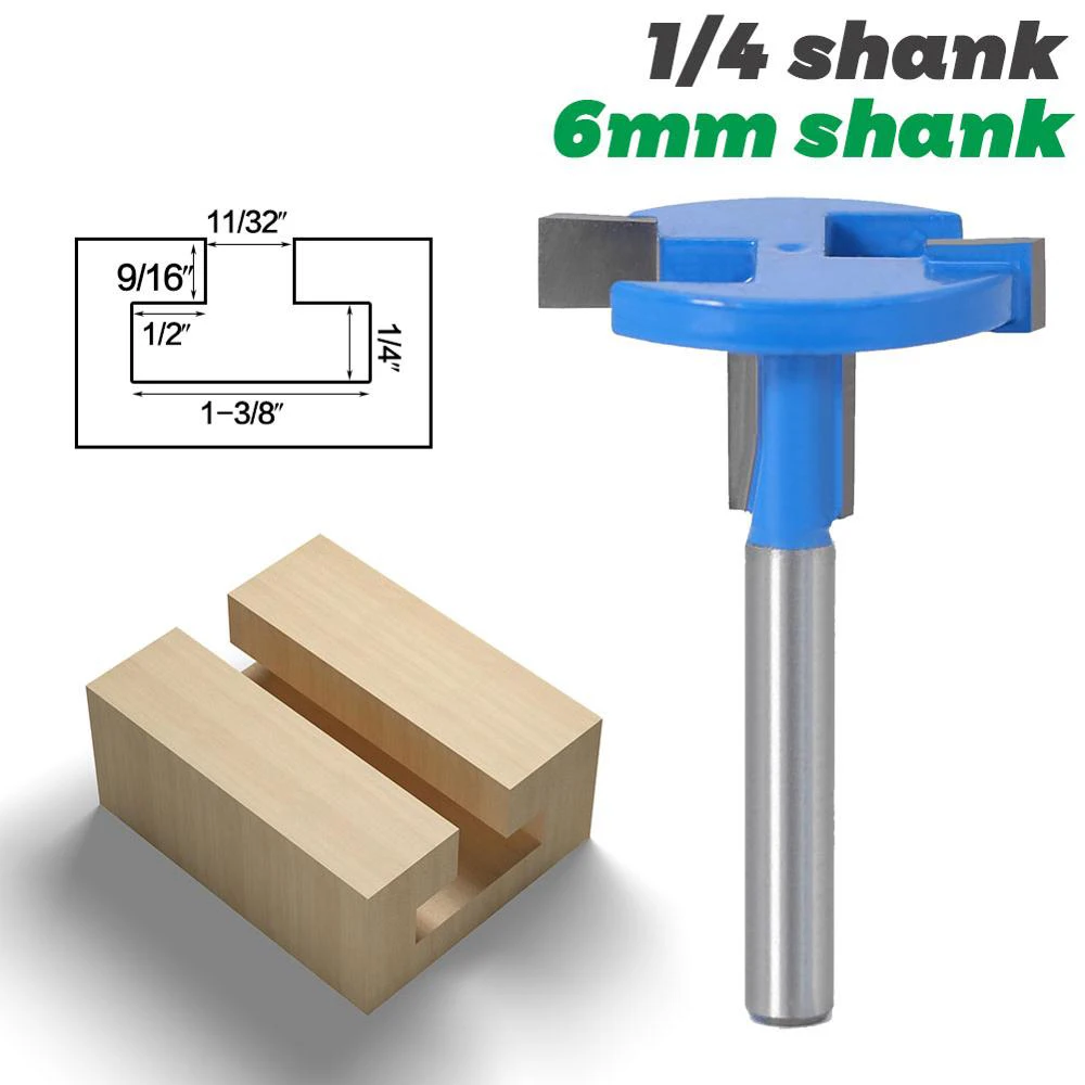 

1 шт. высокое качество T-Slot & T-Track долото фрезы-1/4 "6 мм хвостовик для долото для дерева резак