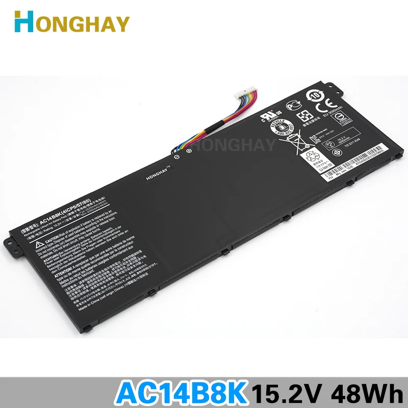 

Аккумулятор Honghay AC14B8K для ноутбука ACER Aspire V3-111P CB3-111 CB5-311 B115P NE512 V3-371 V3-111 ES1-711 4ICP5/57/80 Chromebook