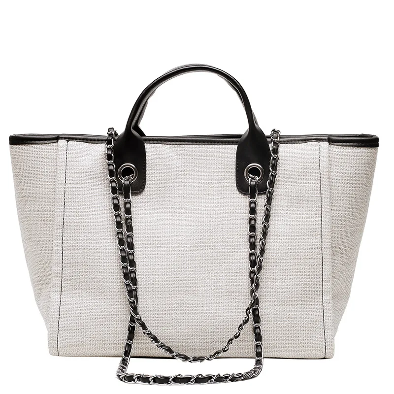 

Luxury Women Canvas Handbags Fashion Shoulder Bag Large Capacity Ladies Tote Bag High Quality Female Designer Messenger Bags New