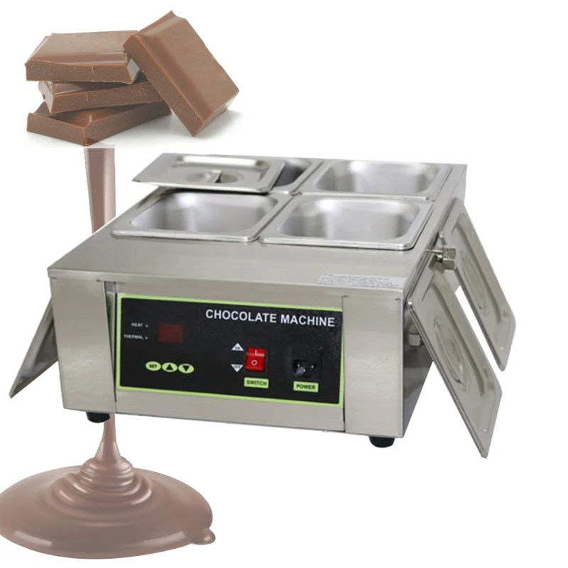 Electric Chocolate Tempering Machine Cheese Melting Machine Heater Commercial Fountain Melter Pan Warmer 220v