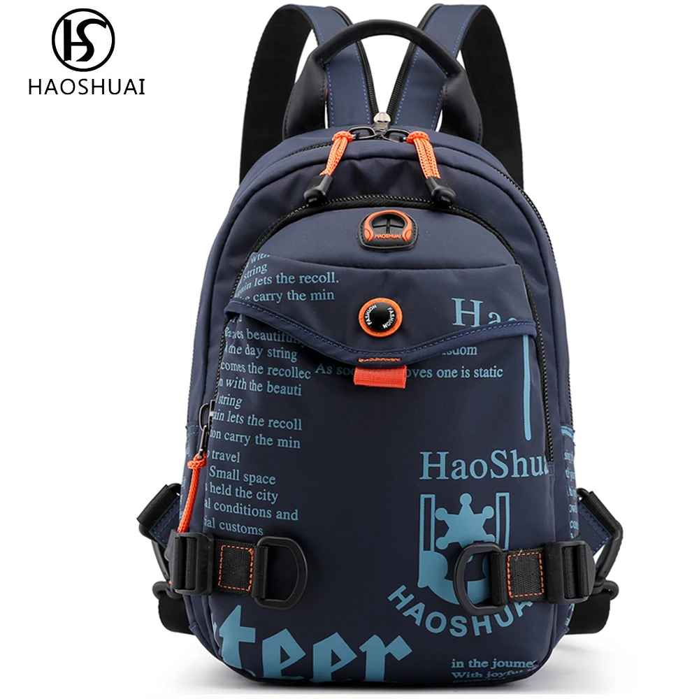 

Men Sling Bag Cross body Bag Chest Shoulder Bag Multifunction Backpack Small Backpack Nylon Hiking Travel Sports Bag New