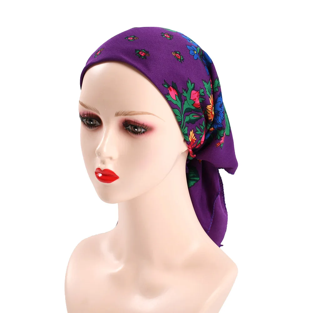 

Парео, роскошный женский шарф, аксессуары, квадратная повязка на голову, русский платок на голову, бандана, стиль с принтом в этническом стиле, 70 см, бесплатная доставка