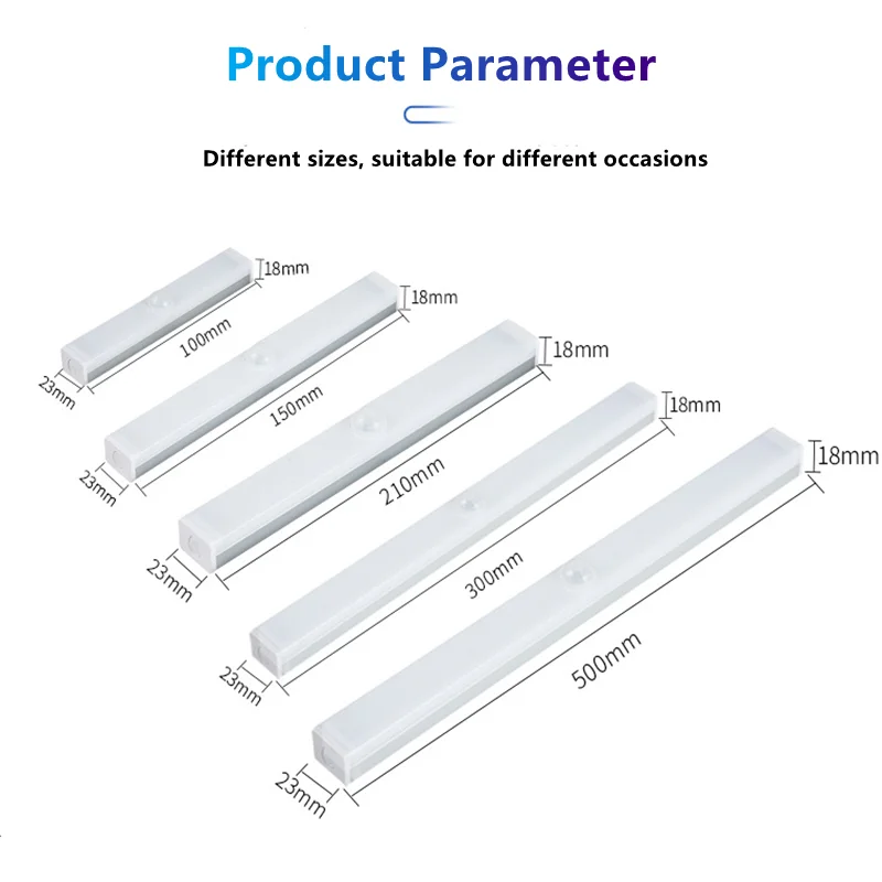 Xiaomi youpin-Luz LED nocturna con Sensor de movimiento, lámpara inalámbrica para armario, cocina, armario, escaleras, iluminación de pasillo