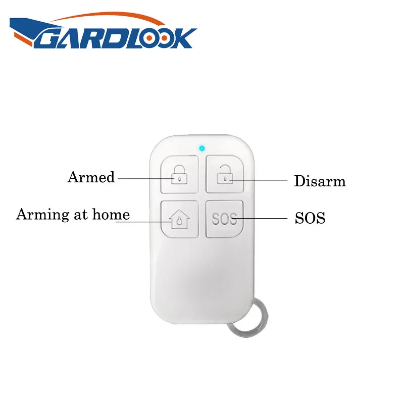 

GARDLOOK Wireless Remote Control 433MHz White Color 4 Buttons For Home Burglar Alarm System