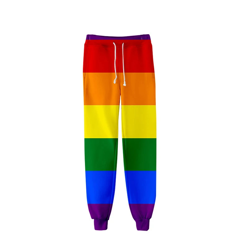 

LGBT Lesbian Gay Pride Rainbow Flag Sweat Pants 3D Joggers Pants Trousers Men/Women Clothing Hip Hop Pantalon Homme Sweatpants