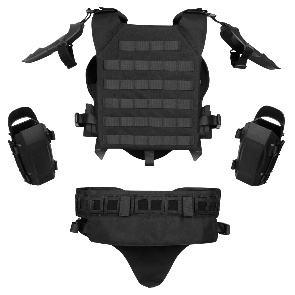 Tactical Armor Suit Modular MOLLE Hunting Combat Protective Vest Plate Carrier Adjustable Paintball Airsoft Body Armor Gear