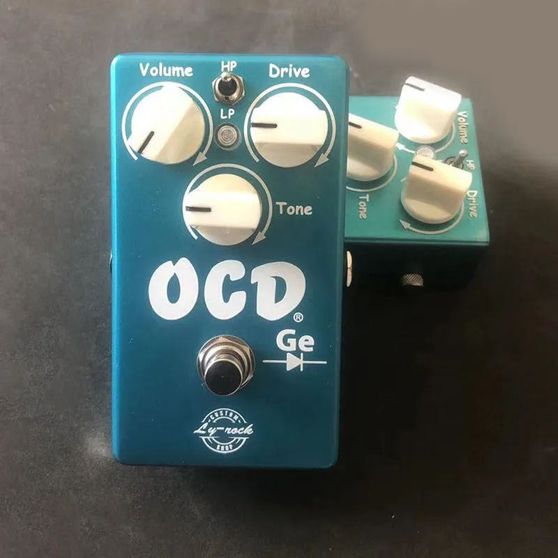 LY ROCK OCD روك الغيتار الكهربائي الزائد دواسة المؤثر الجرمانيوم أنبوب النسخة الأصلية استنساخ