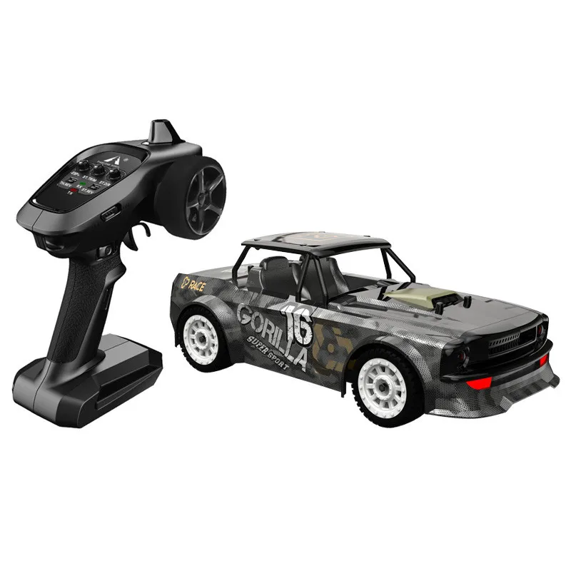 Rcドリフト車-LEDライト付き車,子供用,高速トラック,rcドリフト車,1:16