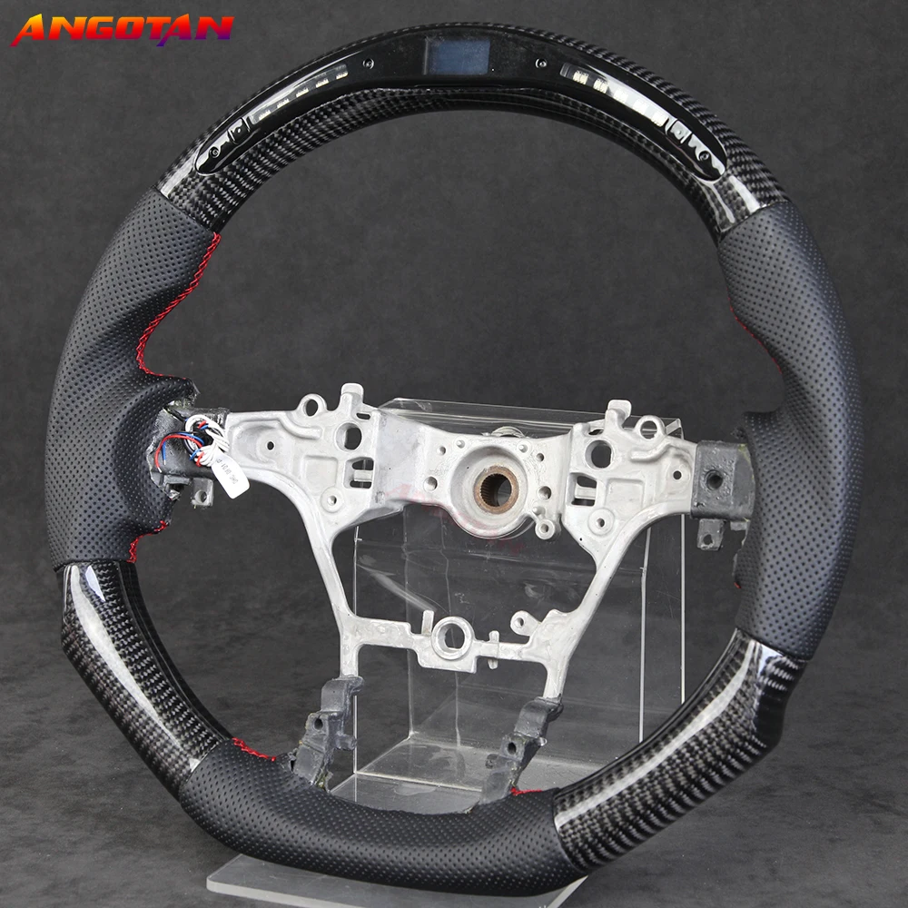 100% Real Carbon Fiber Steering Wheel fit for Toyota Hilux and innova LED Display Steering Wheel