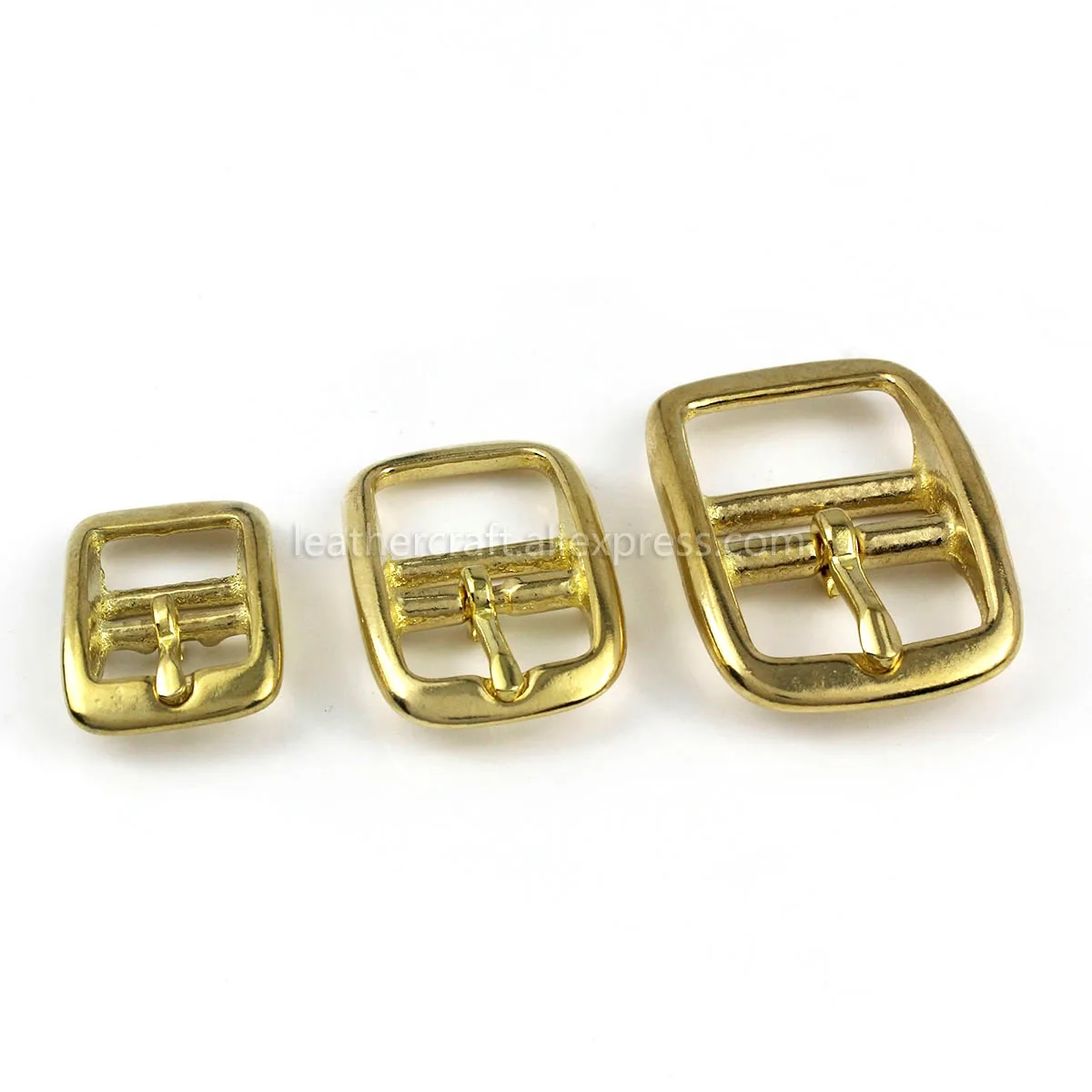 1pcs Solid Brass Belt Buckle Middle Center Bar Single Pin Belt Buckle Leather Craft Strap Belt 15mm/ 20mm/ 25mm