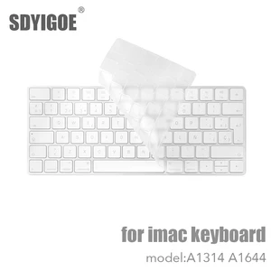 PC Desktop untuk Keyboard Nirkabel Bluetooth Apple MLA22LL/ A1644 A1314 IMAC Penutup Keyboard Pelindung Penutup Silikon Versi AS/UE 10 sampul imac penjualan terbaik - №