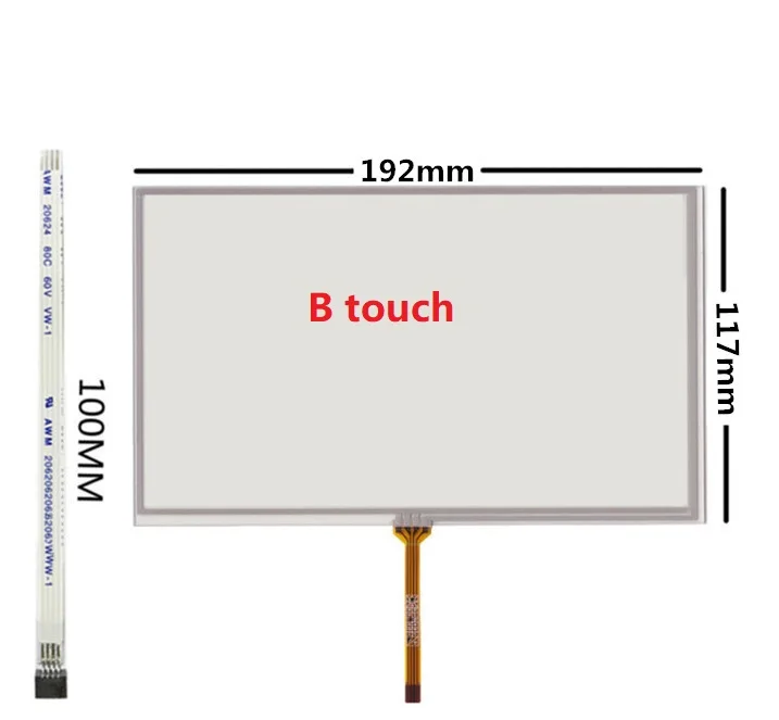 Imagem -04 - Yqwsyxl Tela de Exibição Lcd Nova Polegadas At080tn64 Dvd pc Carro Gps Substituição Original