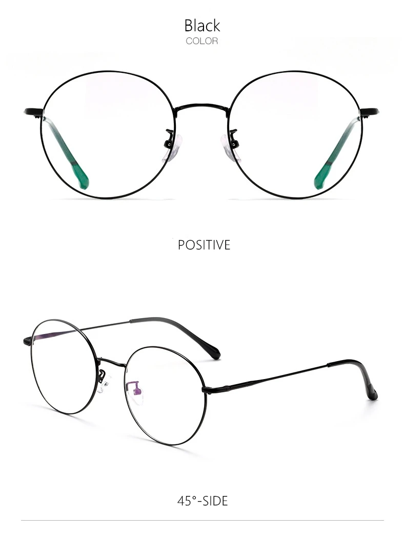 YIMARUILI Ultra Licht Retro β-Titan Runde Brillen Rahmen Myopie Optische Brillen Rahmen Männer Und Frauen 6621X – Detail 8