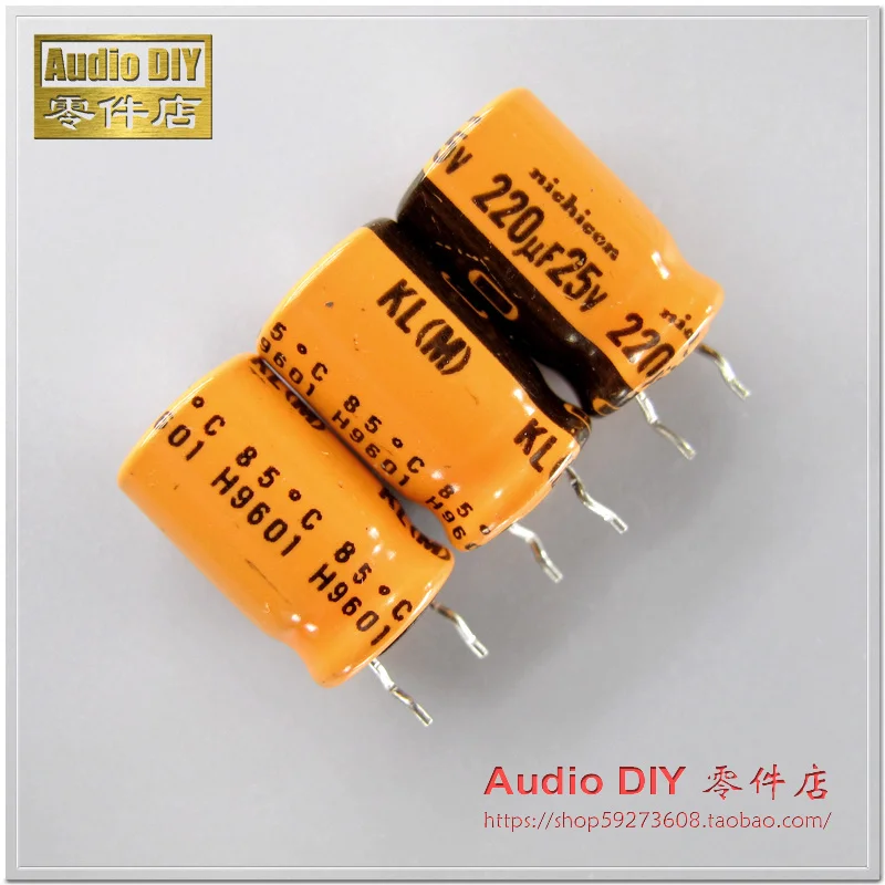 10PCS/30PCS Nichicon orange peel old KL 220uF/25V low leakage electrolytic capacitor Japan original bag packaging free shipping