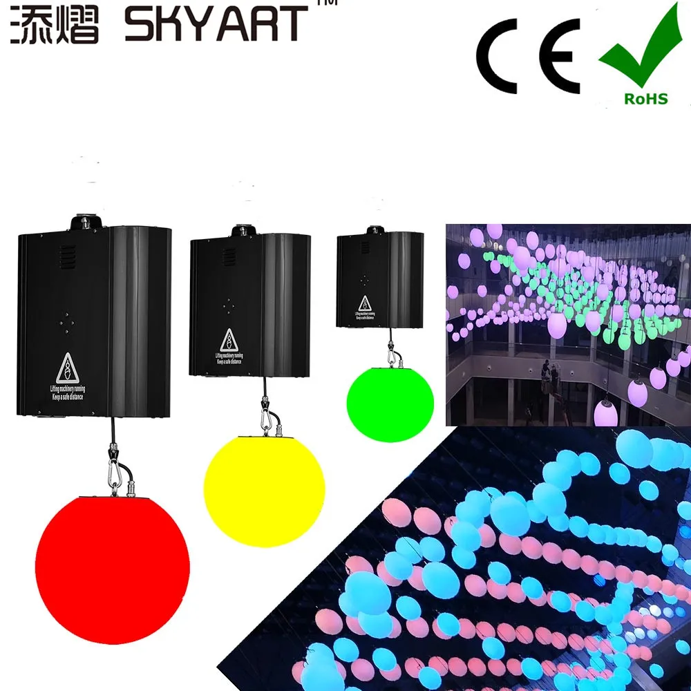 led colorful Ball Lifting kinetic machine LED Elevator Lifting Ball Light