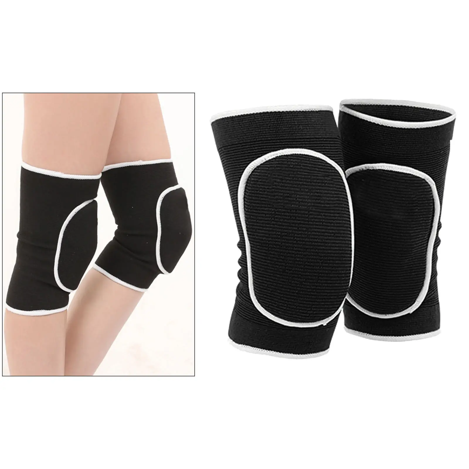 1 Pair Adults Child Kids Dance Basketball Soccer Goalkeeper Volleyball Yoga Knee Support Knee Pads Gym Fitness Knee Sleeves