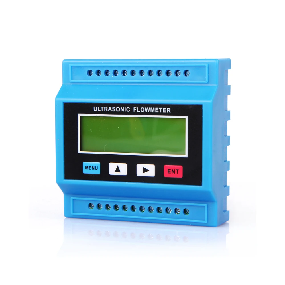 TUF-2000M Wall Mounted Module Water Flow Meter Transducer TS-2/TM-1-HT Clamp Sensor Liquid Digital Ultrasonic Flowmeter