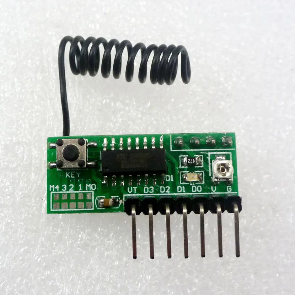 Rf11a04 * 1 + tb195 * 1 433mhz para arduino codificar decodificar rf remoto sem fio kit de ligação de tempo de atraso ajustável