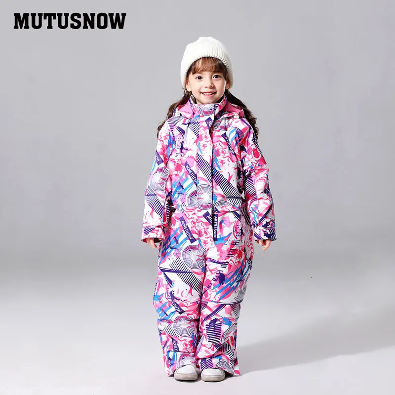 Ski Jumpsuits for Girls Skiing Suit Waterproof Windproof Outdoor Camping Snowboarding Thermal Jacket, Pants Sets Winter Upgraded