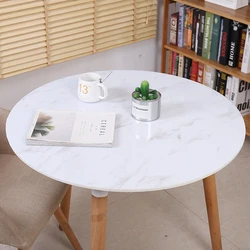 2021 Marble Round Tablecloth Transparent Soft Glass Table Mat PVC Luxury  Living Room Picnic Table Cloth Cover Crystal Board Mat