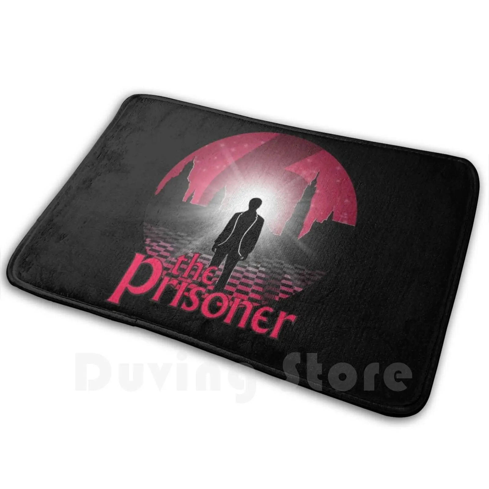 Number Six-The Prisoner Soft Non-Slip Mat Rug Carpet Cushion Theprisoner The Prisoner Number Six 6 Silhouette