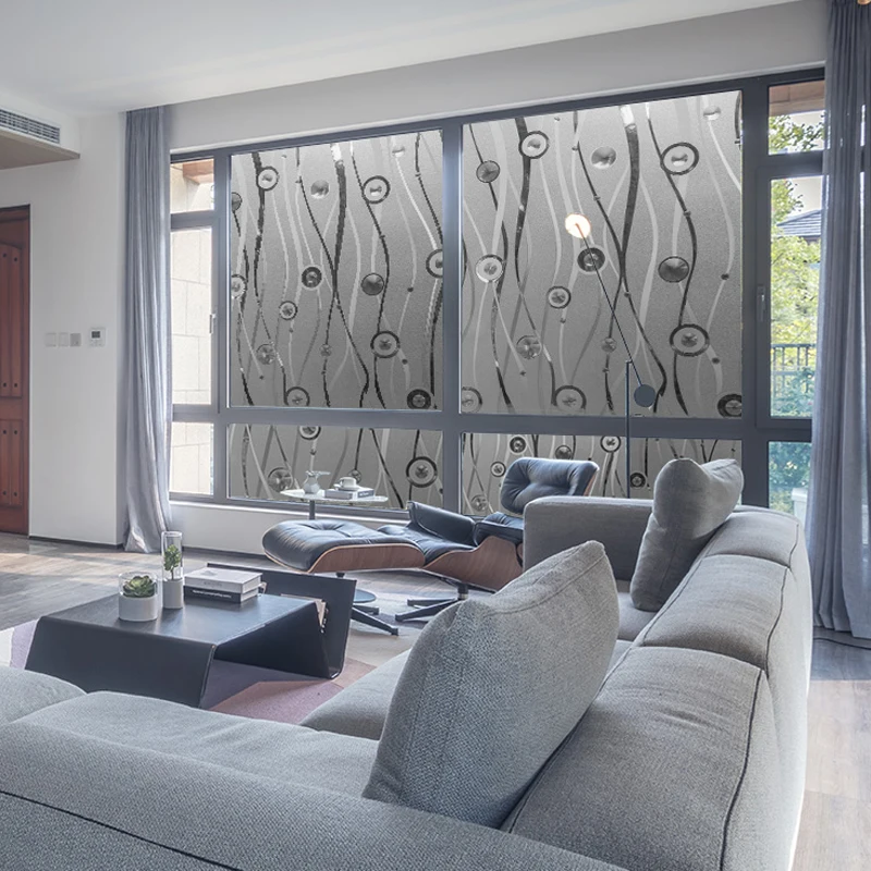 

Decorative 3D Stained Glass Film, Decorative Window Film, Wall Paper Sticker, Cat Eye Stripe Decoration, 60cm x 300cm