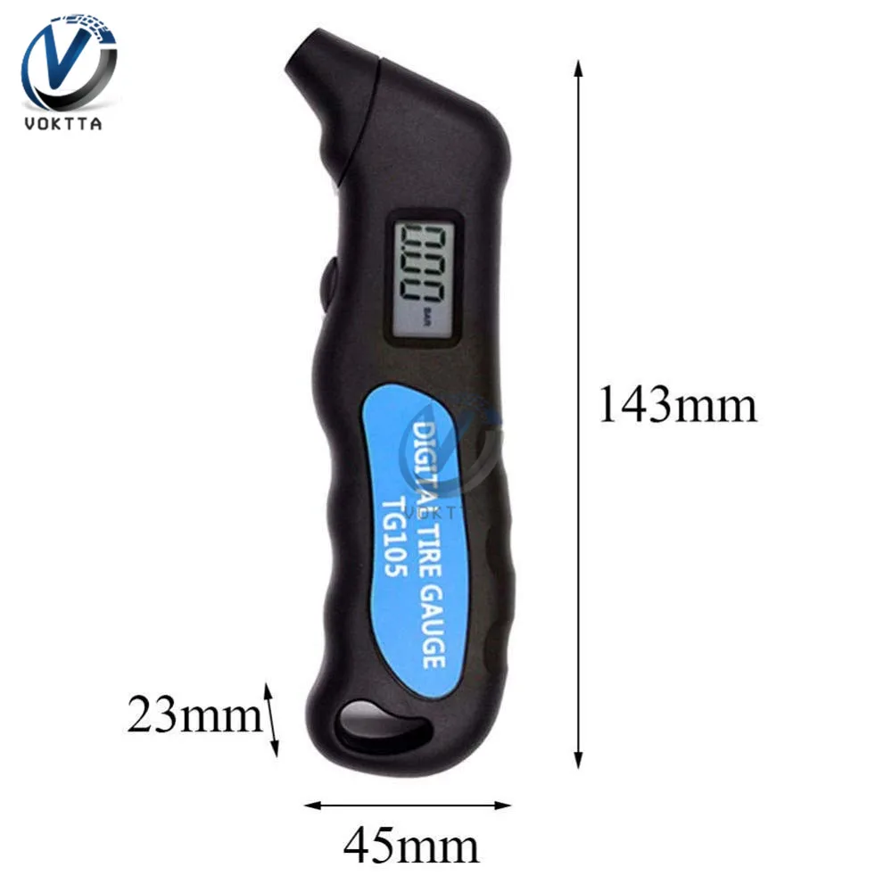 Digital Car Tire Air Pressure Gauge Meter Manometer Barometers Tester LCD Digital Display for Car Motorcycle Tools TH805/HT207