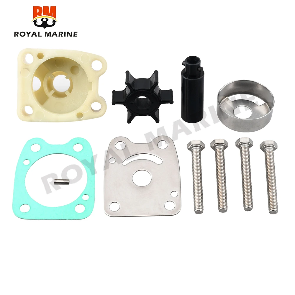 6E0-W0078 Water Pump Repair Kit for Yamaha outboard 2 stroke 4HP 5HP 6E0-W0078-00  6E0-W0078-A2 6E0-W0078-01 Powertec Seapro 5HP