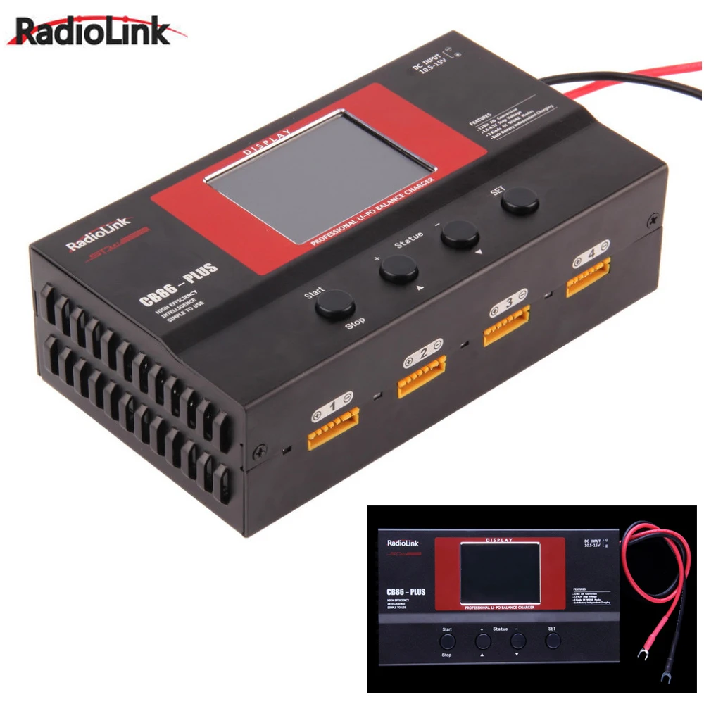 Radiolink CB86 Plus caricabatterie per bilanciamento 6A 220W per RC 8 PCS 2-6S batteria Lipo contemporaneamente elicottero professionale Drone fai da te