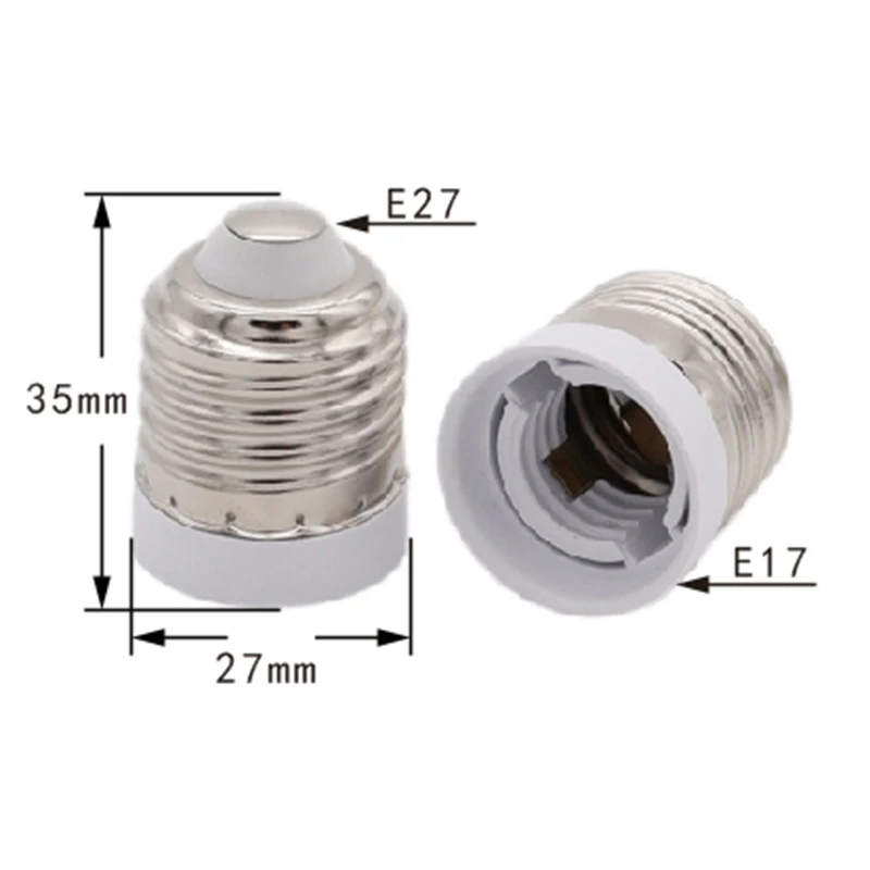 NEW High Quality Fireproof Material Lamp Base E27 to E17 Adapter Conversion Socket E27 to E17 Lamp Holder Converter