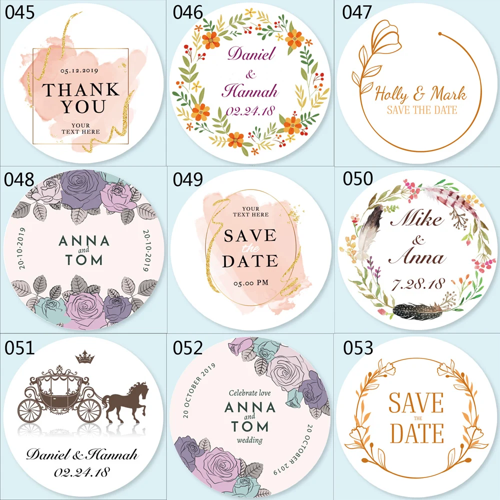 100PCS,3cm 4cm 5cm 6cm 7cm custom sticker and Customized LOGO/Wedding stickers/DIY PVC/vinyl stickers/Personalized stickers