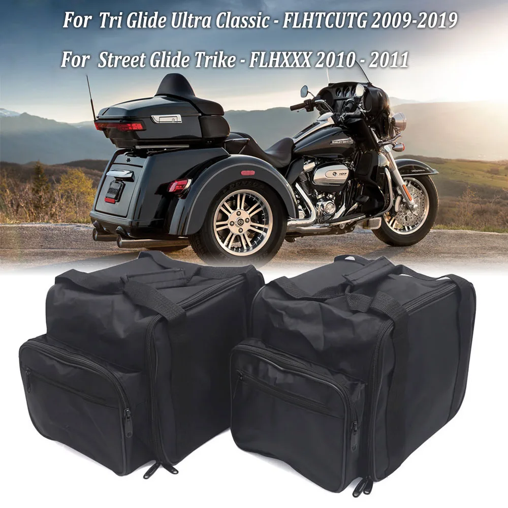 

For Harley Tri Glide Ultra Classic -FLHTCUTG Street Glide Trike -FLHXXX Motorcycle Saddlebags Trunk Liner Bag Luggage Bags 09-19