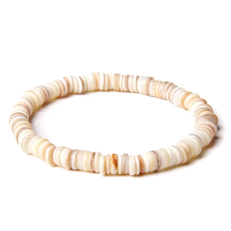 Natural Shell Bracelets For Women Fashion Bohemian Beige Strand Beads Bracelet Vintage Exquisite Jewelry Christmas Gifts Pulsera