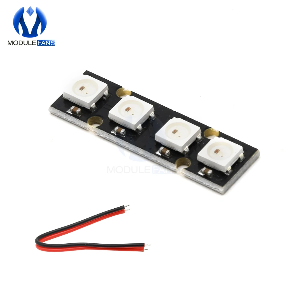 WS2812B LED Module 4xRGB LED Indicator for Arduino NAZE32 F3 FLIP32 CC3D Skyline32 Flight Controller DIY