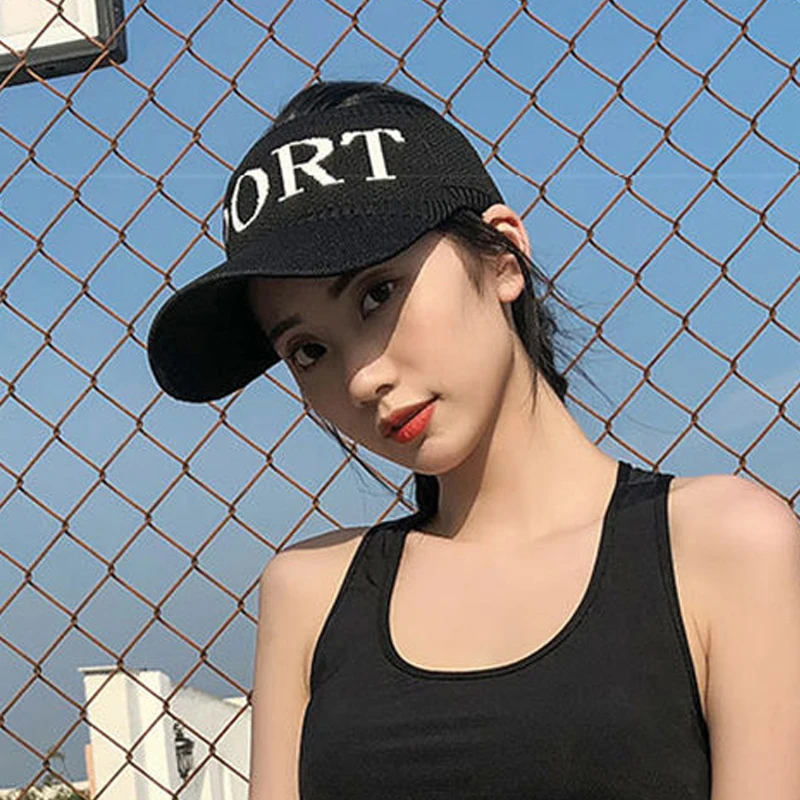 2019 Newest Hot Women Sports Printed Adjustable Cap Sports Sun Summer Breathable Mesh Outdoor Hat Visors