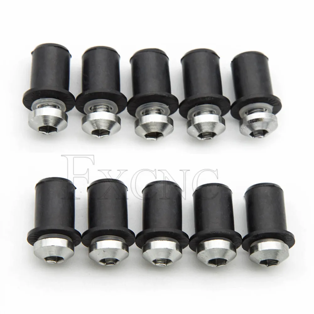 10PCS 5mm Windscreen Windshield Bolt Screw Kit For Honda CBR 125R 250R 300R 500R 600 900 954 1000 RR CBR650R CBR954RR CBR600 F4i