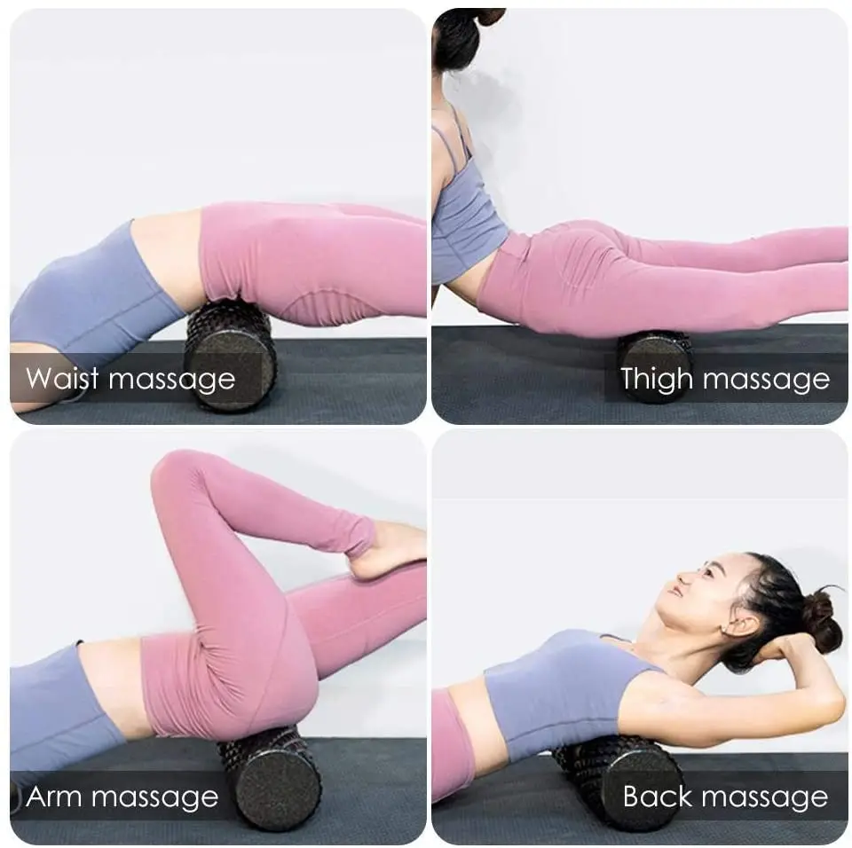 High Density Foam Roller para Yoga e Pilates, Massageador Corporal, Fitness Massage, Self Myofascial Release