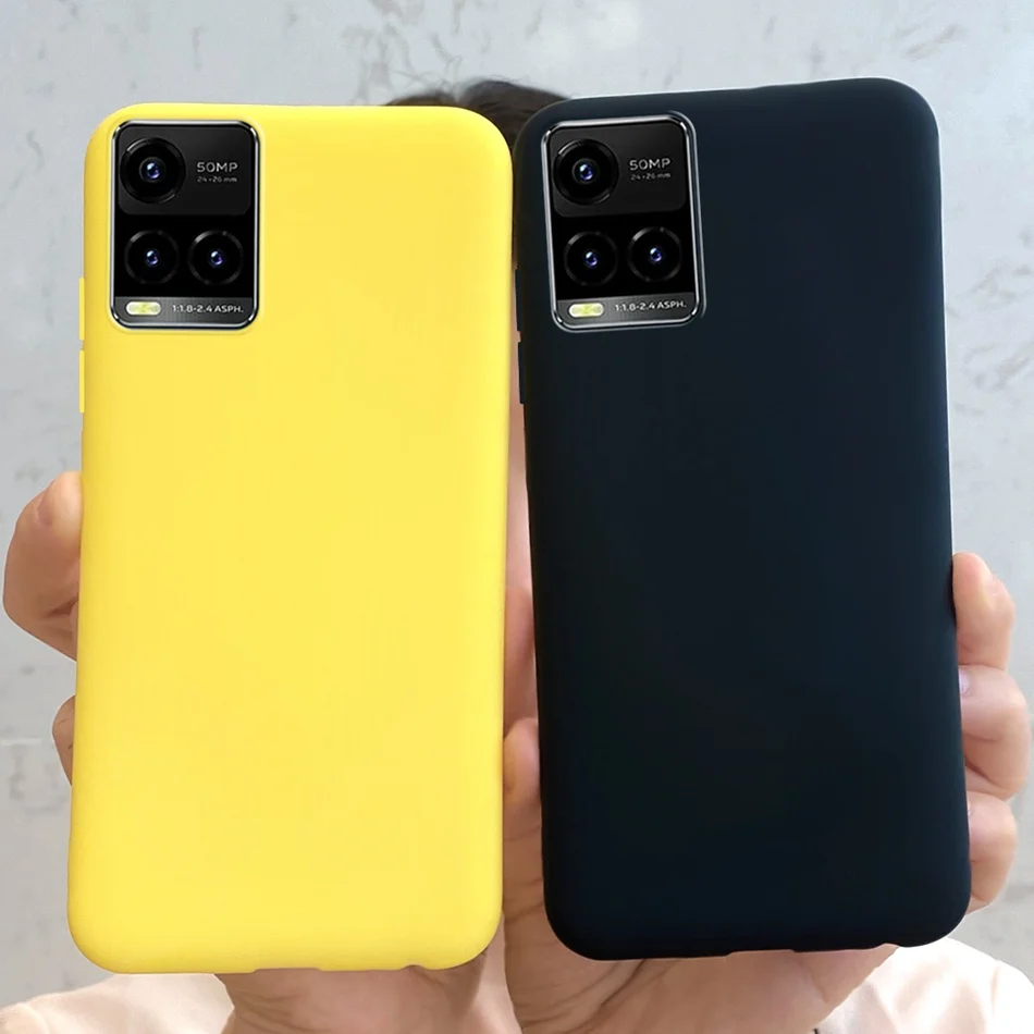 Candy Color Phone Case For Vivo Y21 2021 Y21S Y 21 V2110 V2111 Matte TPU Case Back Cover For Vivo Y33S Y 33S V2109 Shell Funda