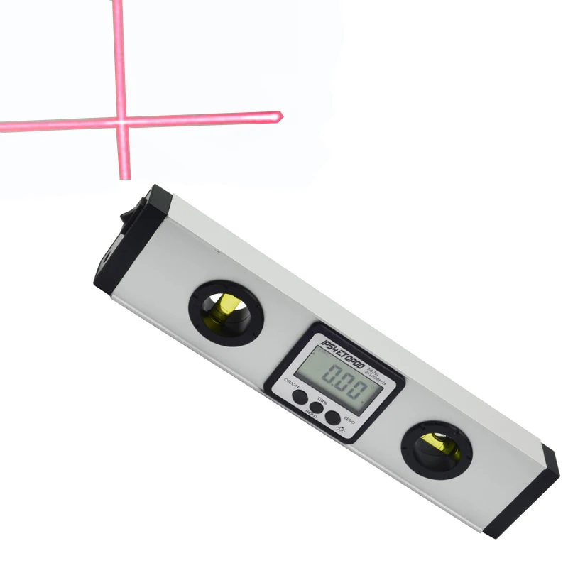 40cm/60cm Electronic Spirit 360 Degree Inclinometer Magnets Digital Laser Level Angle Finder Protractor