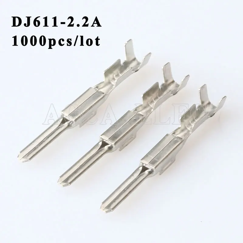 DJ611-2.2A 1000PCS plug terminal Male female wire connector Plugs socket Fuse box Wire harness Soft Jacket car terminal plug