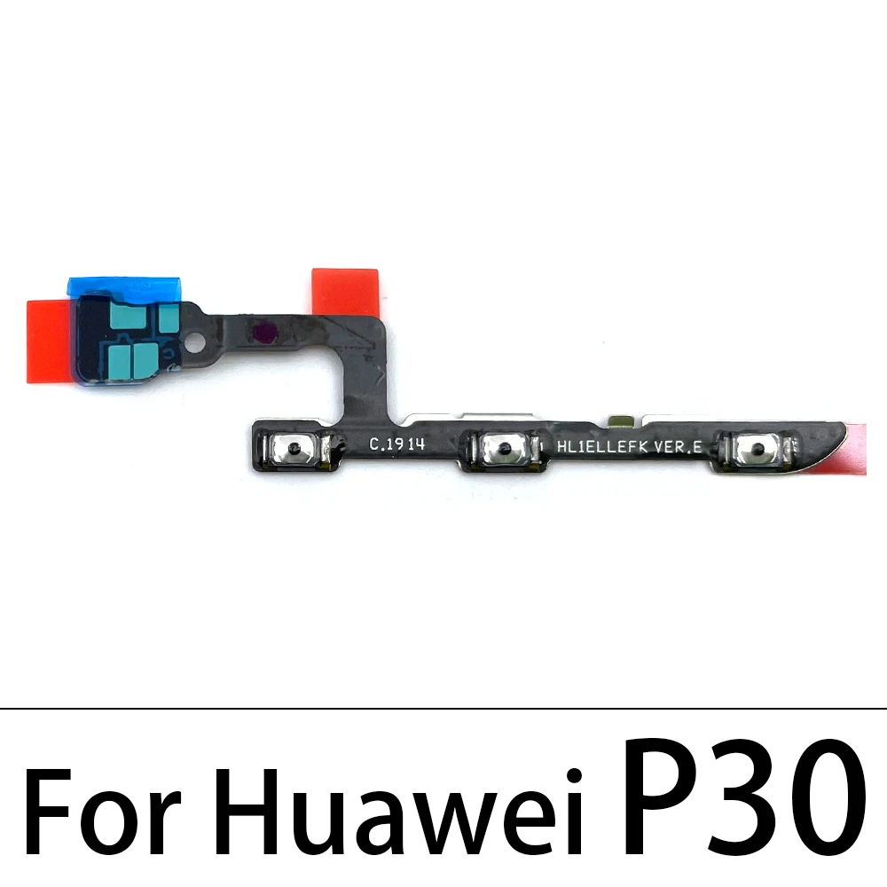 New Power On Off Side Key Button Volume Button Flex Cable Ribbon For Huawei P10 P20 P30 P40 Lite Pro P40 Lite 5G P40 Lite E