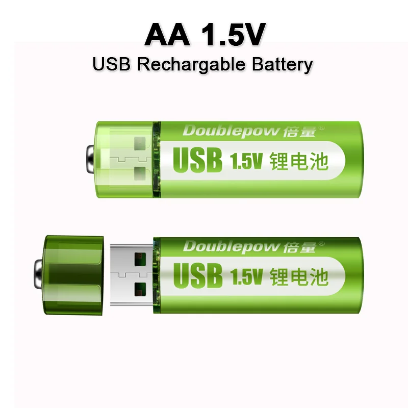 

1.5V AA rechargeable battery 1800mWh USB AA rechargeable li-ion battery for remote control mouse small fan Electric toy battery