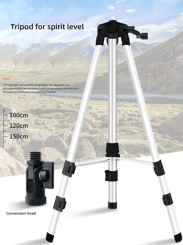 Spirit level tripod infrared spirit level bracket tripod accessories aluminum alloy thickened spirit level shelf