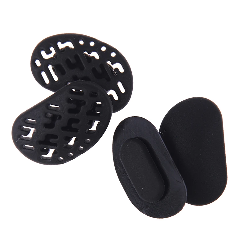 4pcs/lot Anti-Slip Black Silicone Sunglasses Soft Nose Pads Hollow Out Breathable Comfortable Glasses Nose Pads 2 Styles