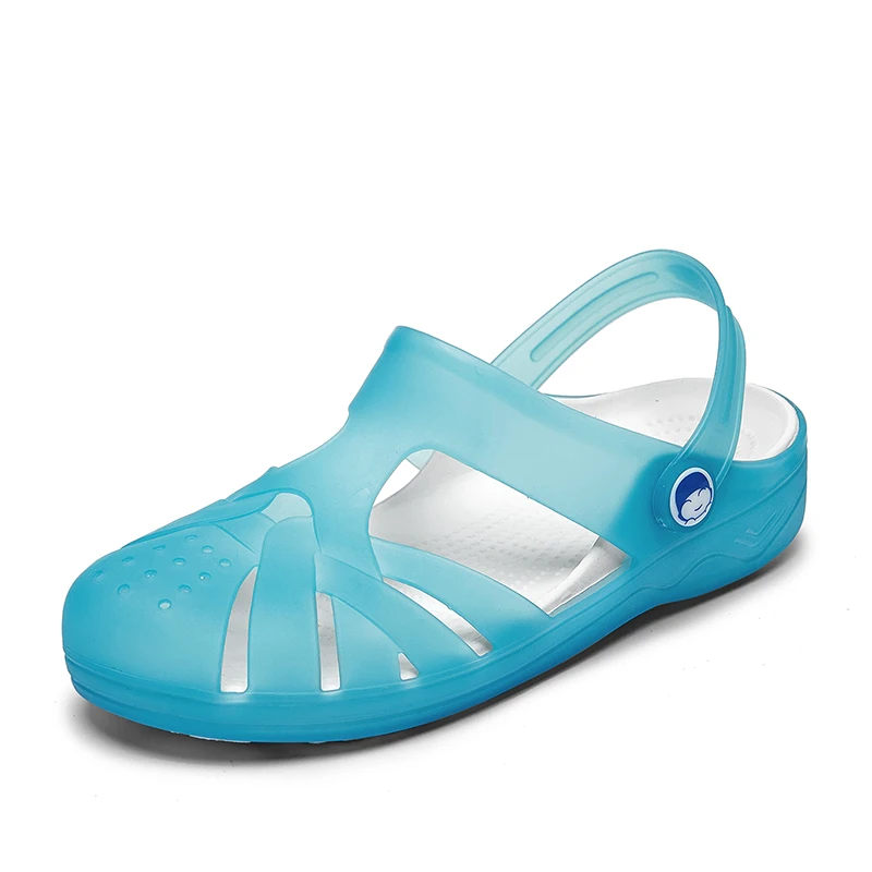 2021 Summer Women's Garden Sandals Breathable Beach Aqua Shoes Outdoor Wading Hollow-out Jelly Clogs Light Sandalias Zapatos