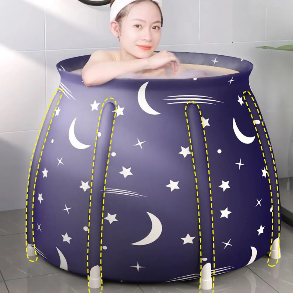 

Portable Bathtub Folding Bath Bucket Thicken Shower Barrel Large Adult Tub Baby Swimming Pool Insulation Family Bathroom SPA Tub