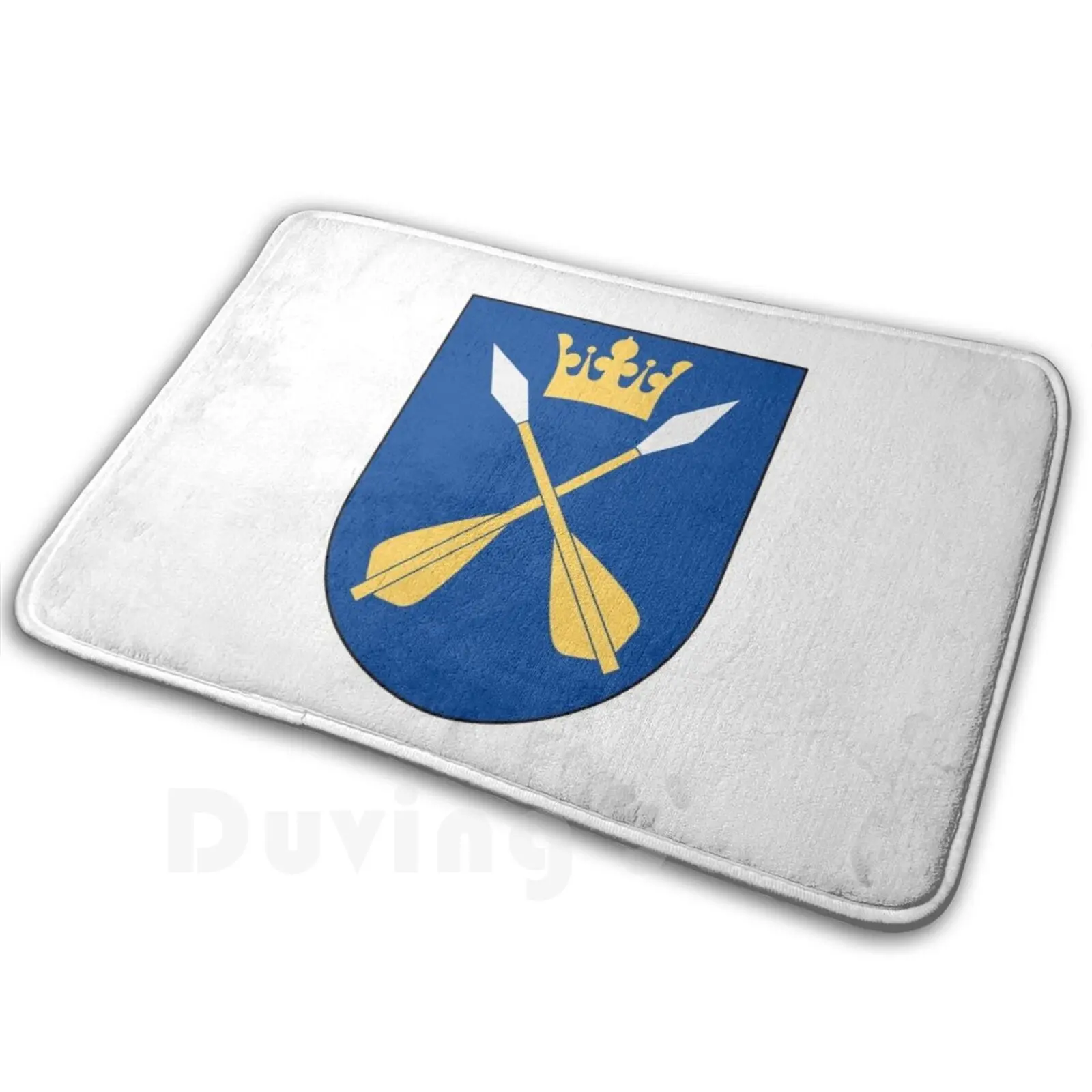 Coat Of Arms Of Dalarna ( Sweden ) Carpet Mat Rug Cushion Soft Non-Slip Svenska Sverige Sweden Swedish Landskap Dales