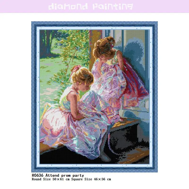 

Алмазная живопись для выпусквечерние вечера, полноразмерная 5D картина из круглых страз, особая форма, полный декор, акриловое сверло, инструмент для рисования, аксессуары