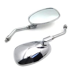 Universal a pair 10mm Motorcycle Rearview Mirrors for shadow 1100 750 VTX 1300 1800 VTX1300 VTX1800 R/S/T/C