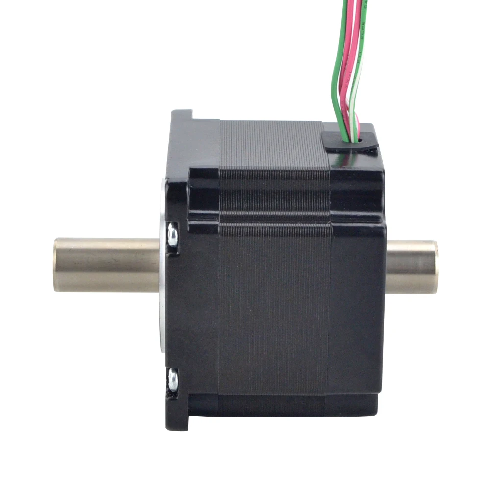 STEPPERONLINE Nema 23 Stepper Motor Dual Shaft Hollow Shaft 0.78Nm 2A 57x57x45mm Stepping Motor for CNC Engraving Machine